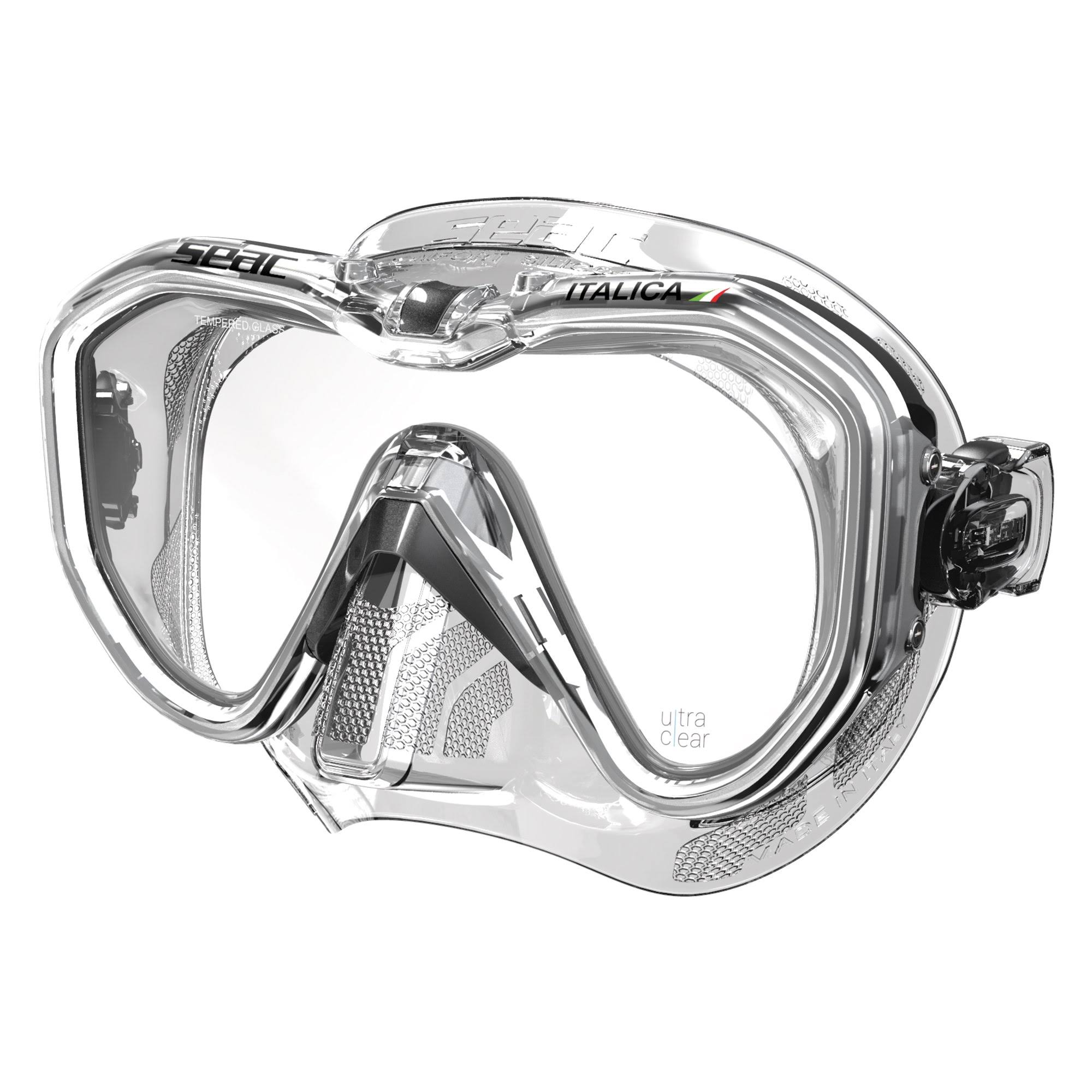 Seac Italica Single-Lens Dive Mask (Black)
