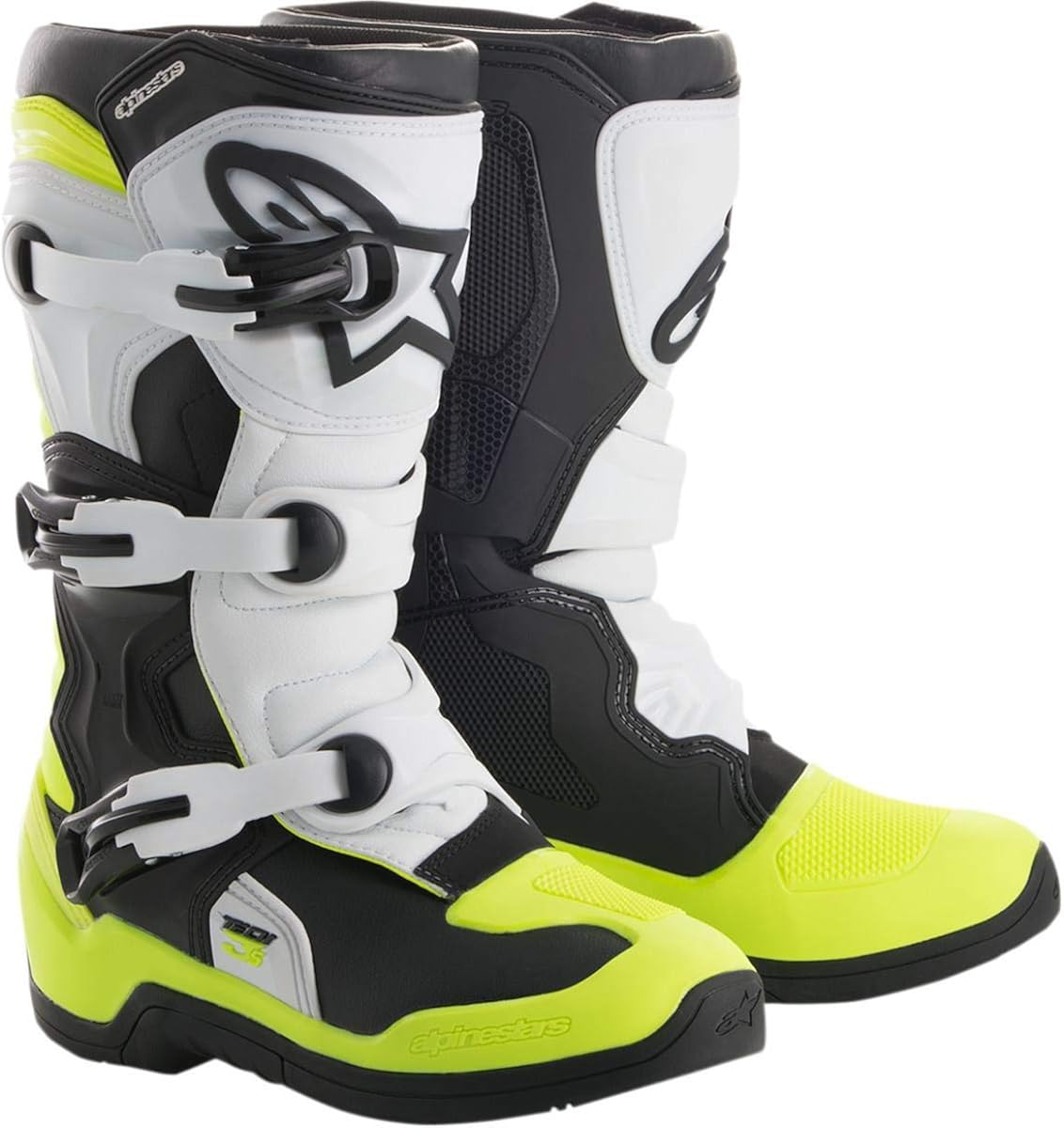 Alpinestars Tech 3S Big Boys' Off-Road Boots - Black/White/Yellow /