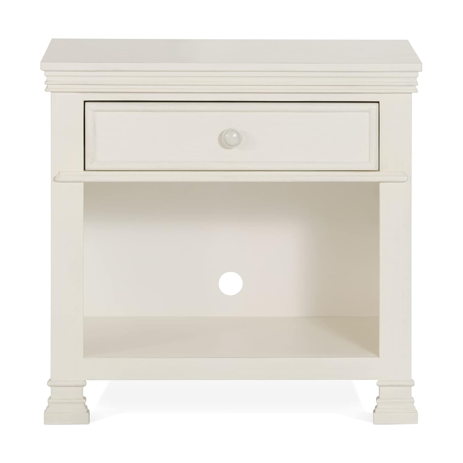 Child Craft Legacy Westgate 2 Drawer Night Stand with Soft Close Glides, Fully-Assembled, Vintage Linen