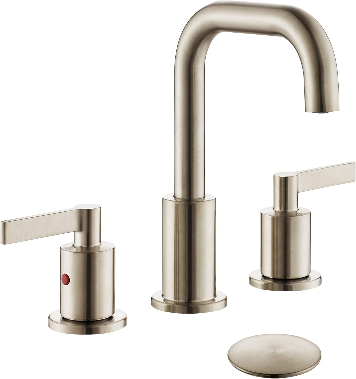 TimeArrow TAF288S-MT Two Handle 8 inch Widespread Bathroom Sink Faucet with Pop-Up Drain, Matte Black