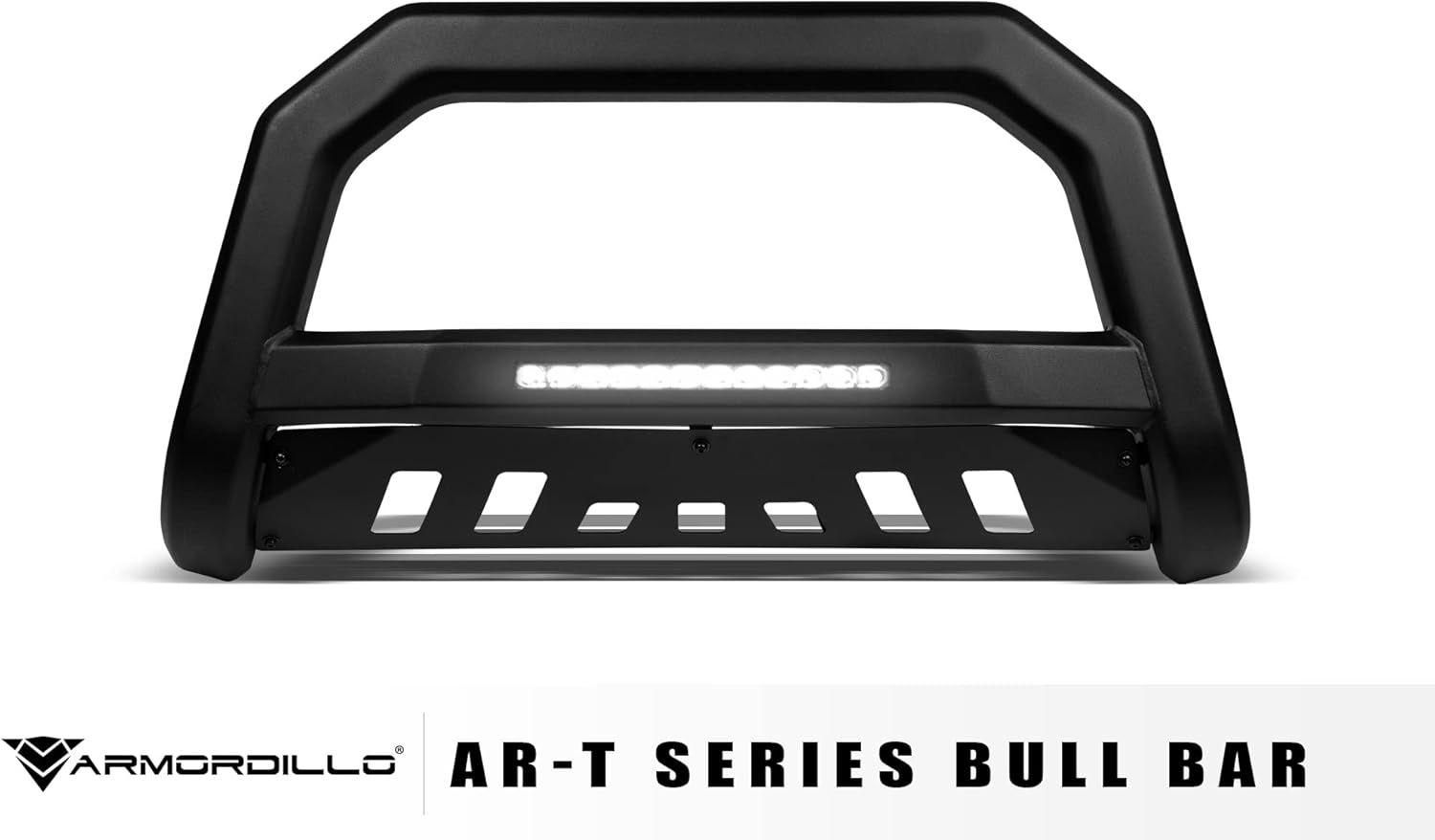 Armordillo USA 8705469 Art Series LED Bull Bar - Matte Black Fits 2009-2018 Dodge Ram 1500 / 2019-2022 Classic