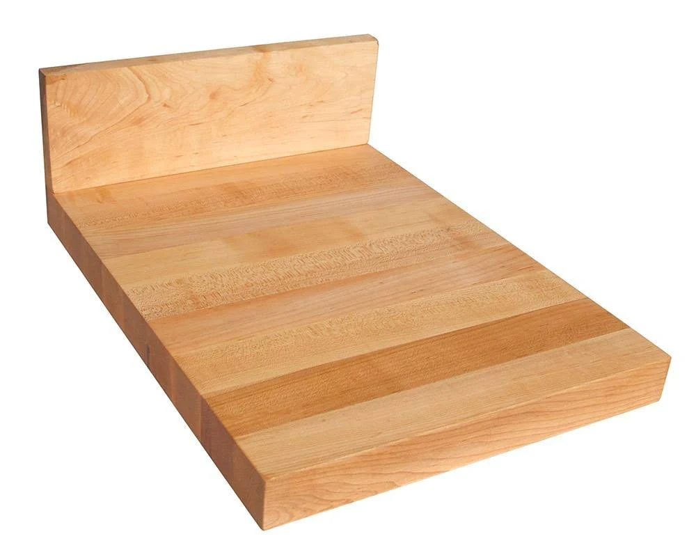 John Boos 3/4x22 Thick Hard Rock Maple Backsplash, Oil Finish, 133x22W x 4x22H