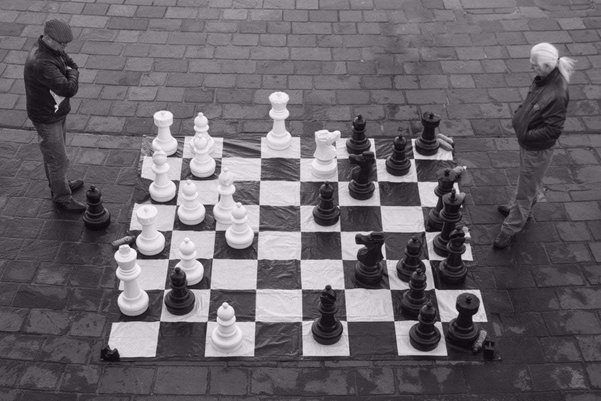 MegaChess Giant Oversized Premium Chess Pieces Complete Set with 25 Inch Tall King - Black and White