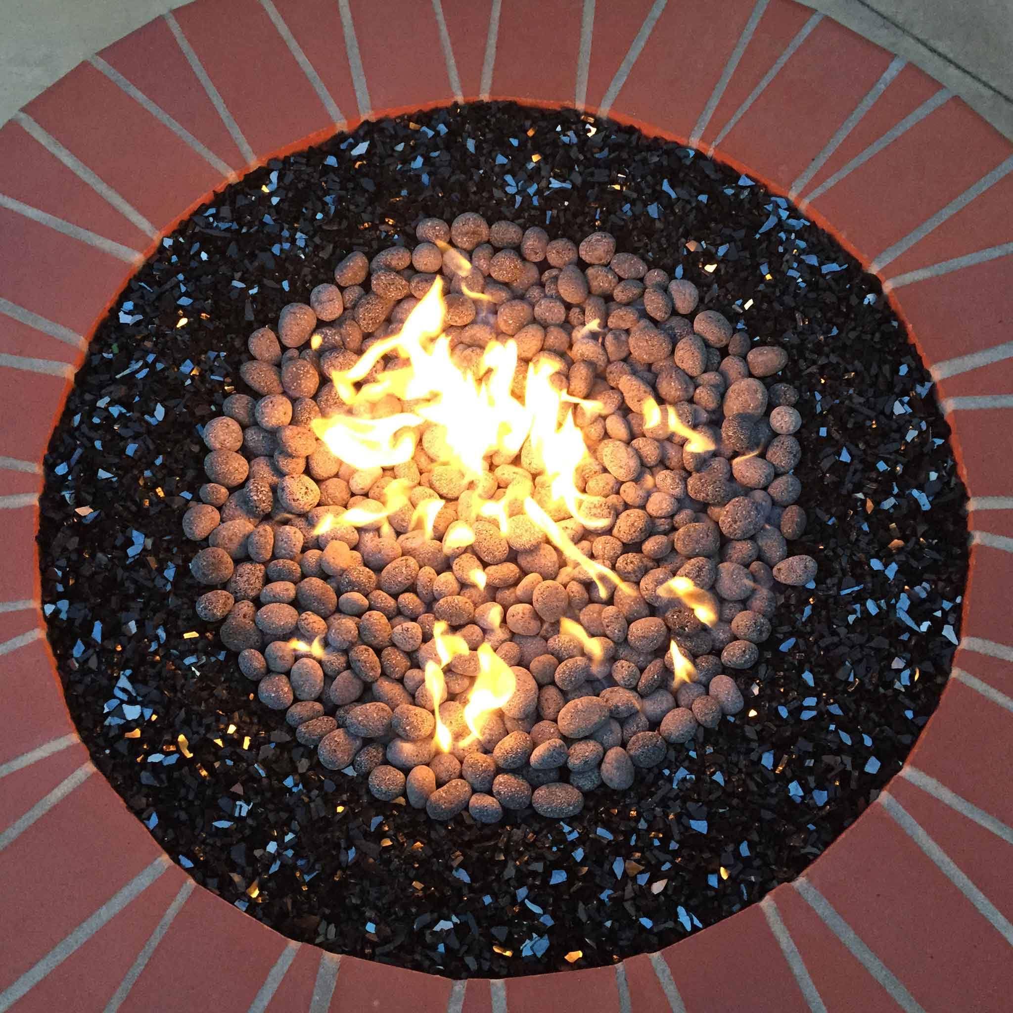 American Lavast-M-20 Gray u0026 Black Lava Stone - Medium, 20 lbs