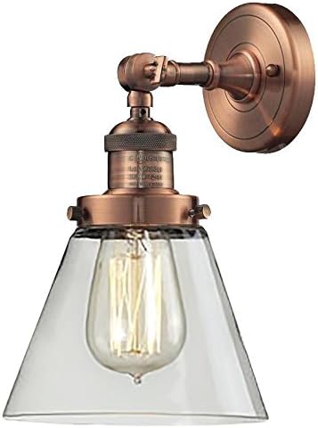 Innovations Lighting 203-AC-G62 1 Light Sconce, Antique Copper