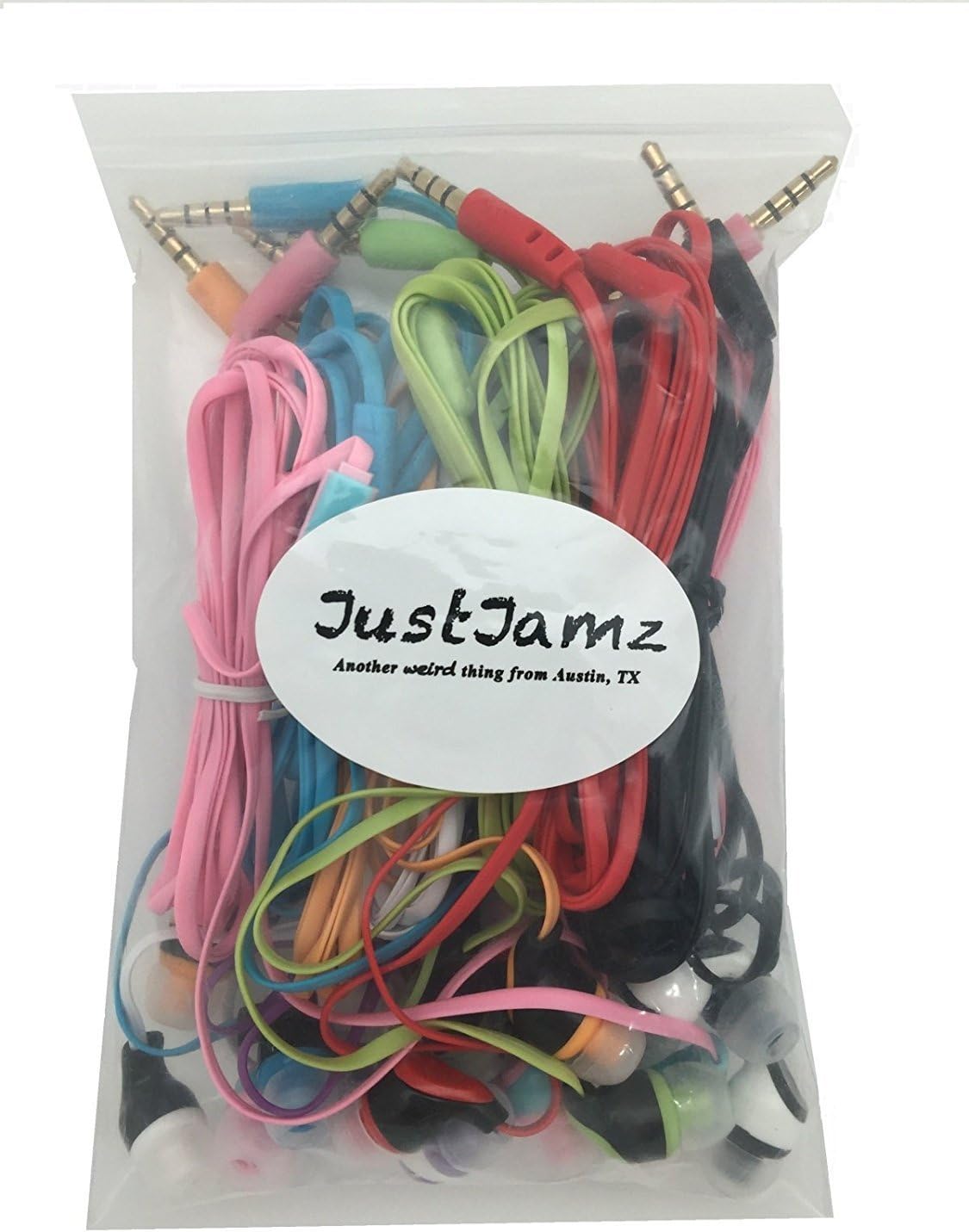 JustJamz | Kidz Bulk Earbuds Wired Earbuds & in-ear Headphones Kids Earphones with Microphone - Bulk Classroom Earbuds for Android Mixed Color | 10 Pack