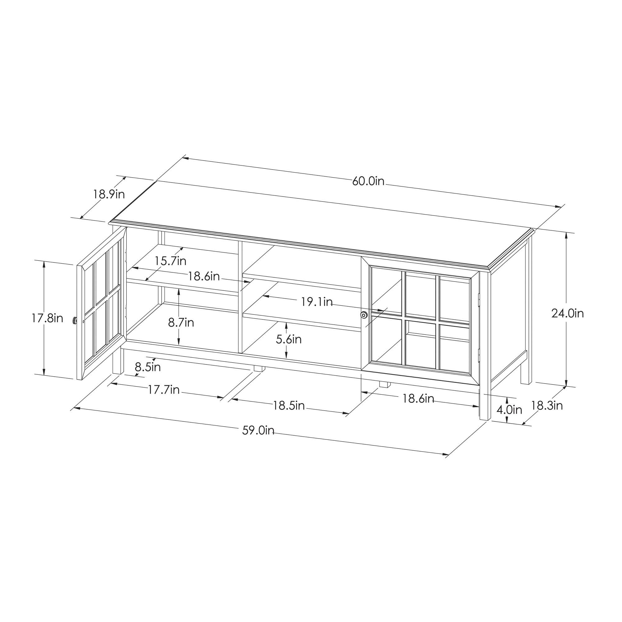 Threshold Windham Large TV Stand, Black