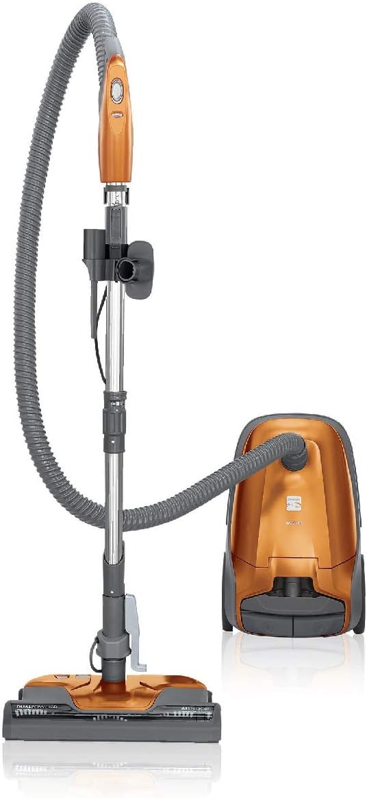 Kenmore 81214 200 Series Pet Friendly Lightweight Bagged Canister Vacuum with HEPA, 2 Motor System, and 3 Cleaning Tools, Orange