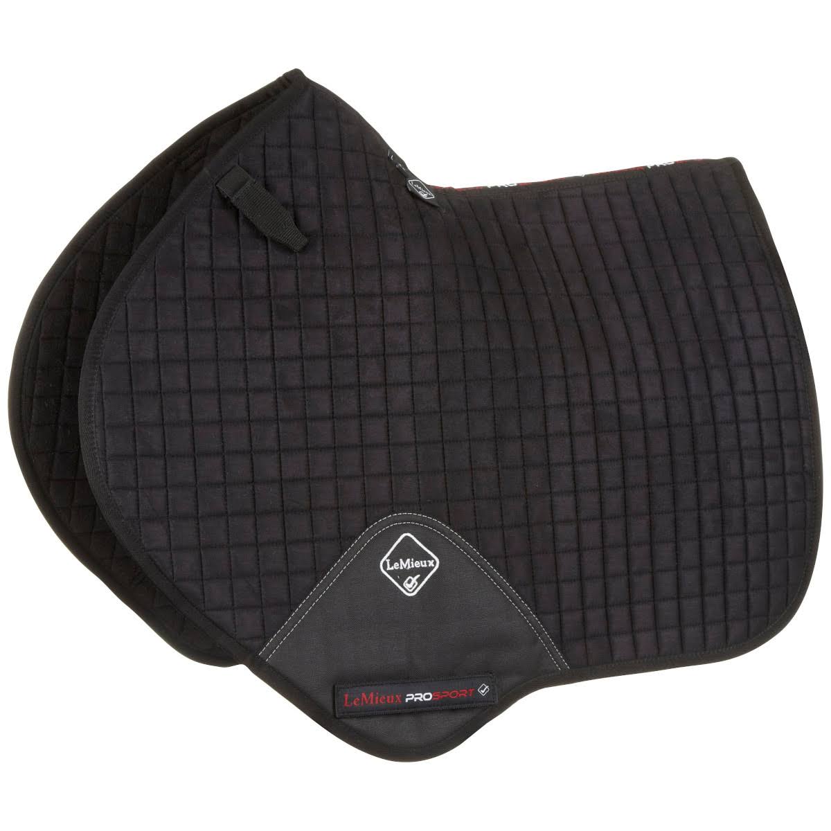 LeMieux Suede Close Contact Square Pad - Black