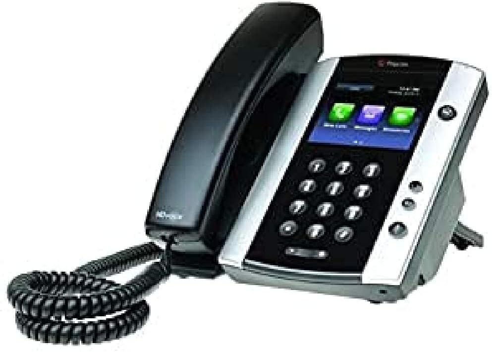 Polycom VVX 501 Corded Business Media Phone System - 12 Line PoE - 2200-48500-025 - AC Adapter (Not Included) - Replaces VVX 500 (Renewed)