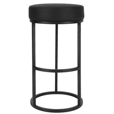 Taniya 30x22 Bar Stool AllModern Color: Black