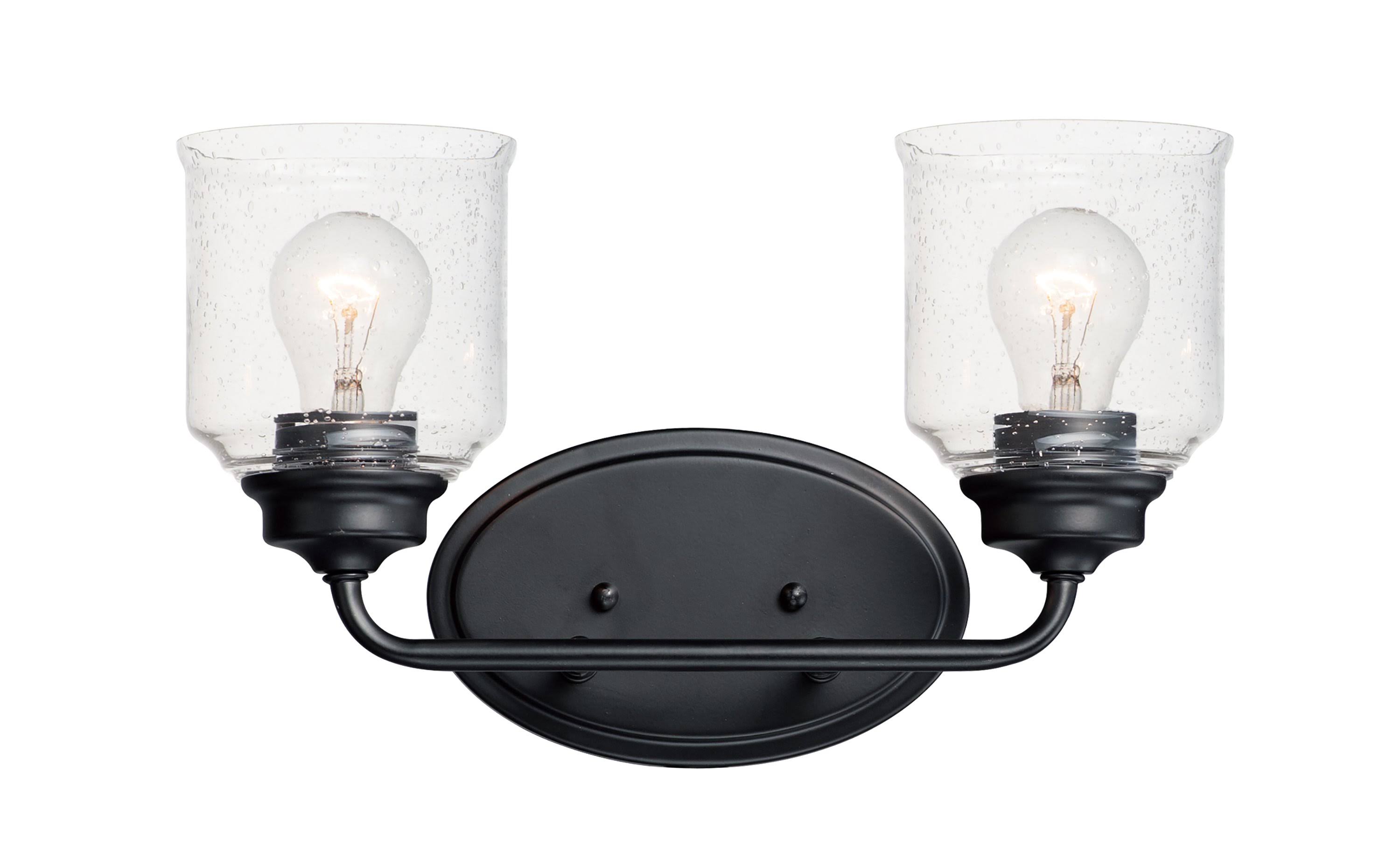 Maxim Lighting 12262CDBK Acadia 2-Light Bath Vanity - Black