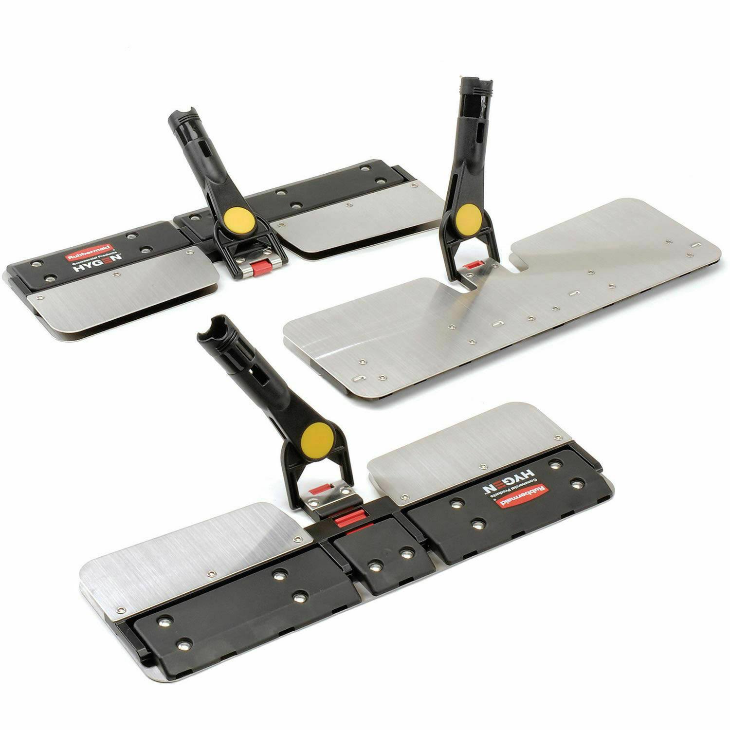 Rubbermaid Executive Microfiber Double-Sided Flat Mop Frame, 5.25x22W x 16x22L, Black