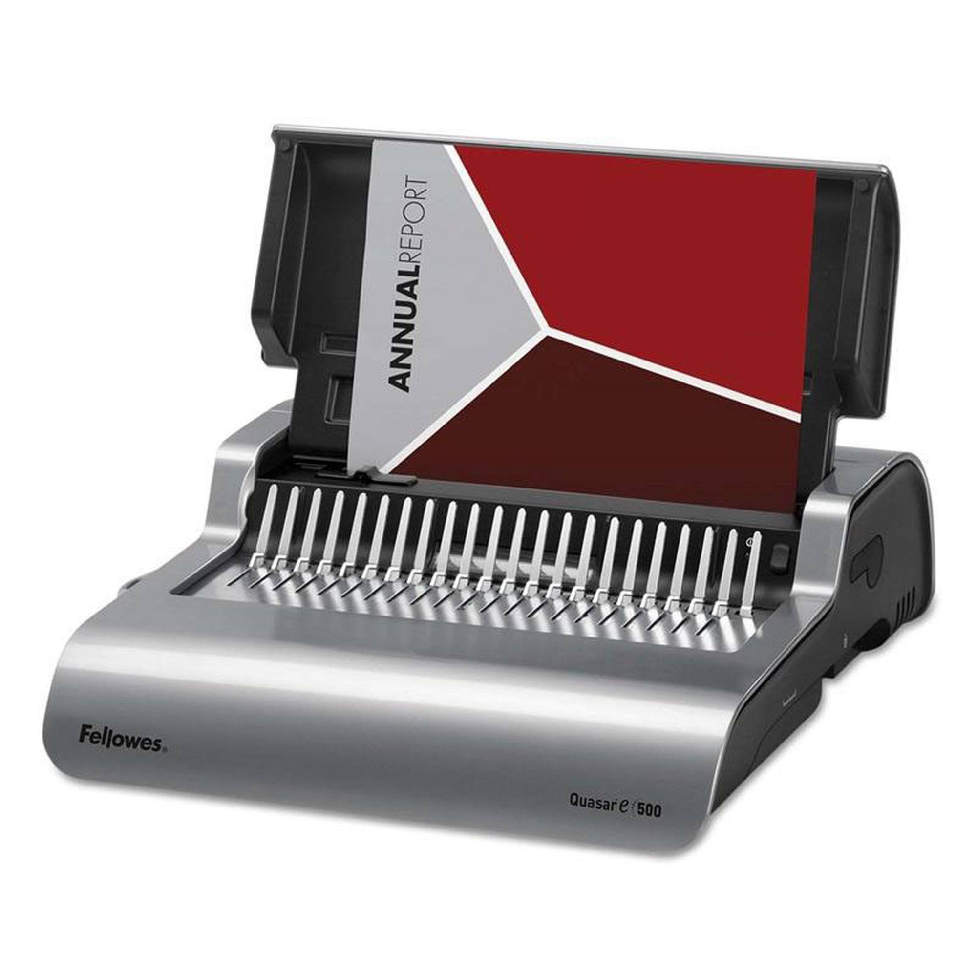 Fellowes Quasar E 500 - Electric binding machine - comb - max diameter: 2 in - punching: 25 sheets - binding: 500 sheets