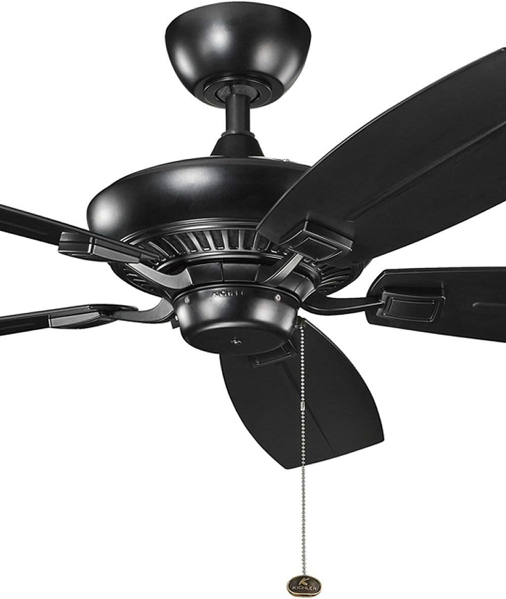 Kichler 310192SBK 52-Inch Canfield Patio Fan, Satin Black