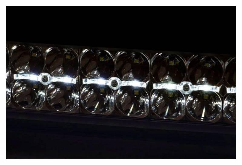 Rough Country 30-in Curved Cree LED Light Bar (Dual Row / Black Series w/ Cool White DRL)