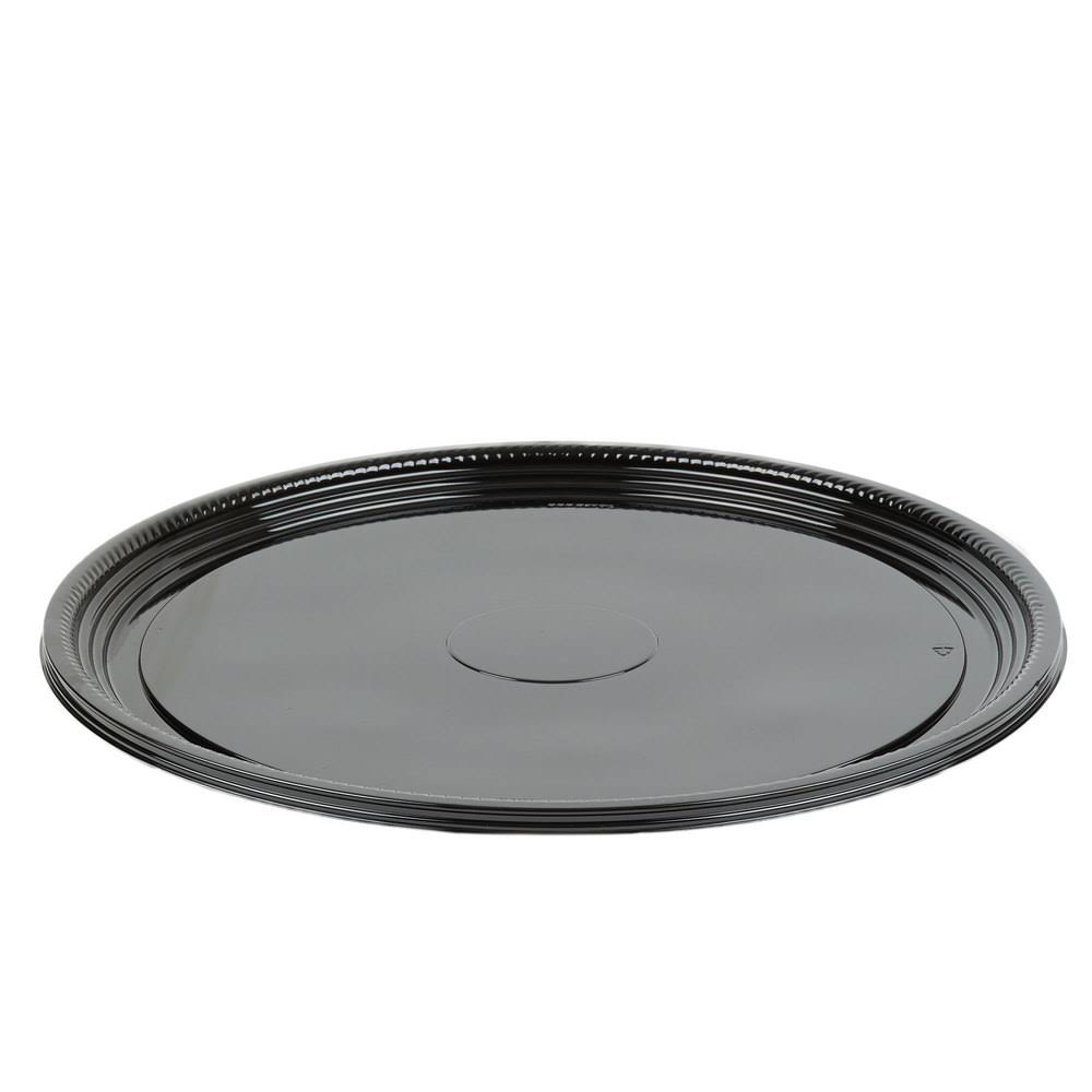 WNA WNAA518PBL Caterline Casuals Thermoformed Platters, Pet, Black, 18x22 Diameter