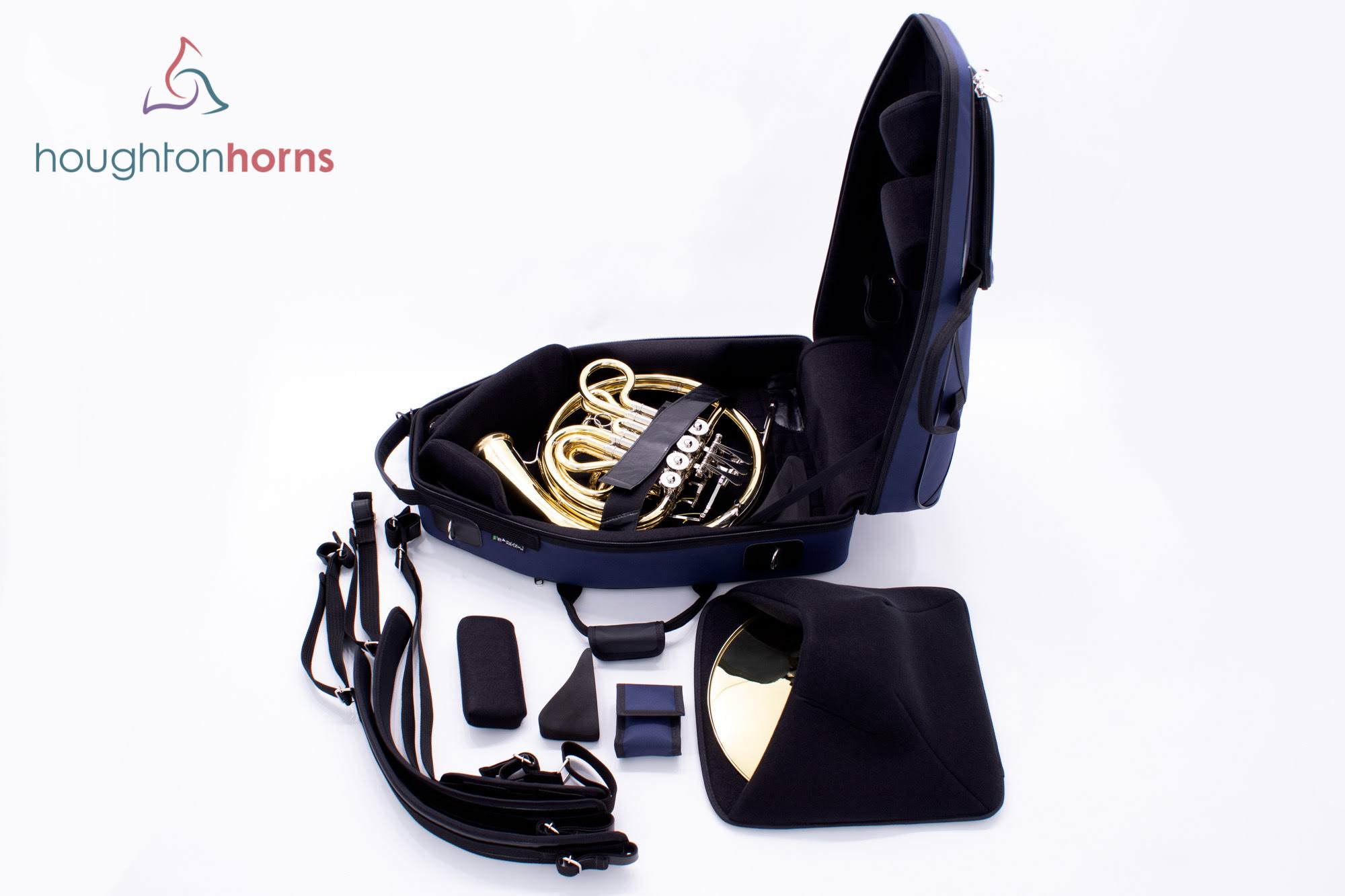 Marcus Bonna MB-5 French Horn Case (Model: MB-5 (Fits Most Horns), Color: Black, Material: Nylon) - Houghton Horns