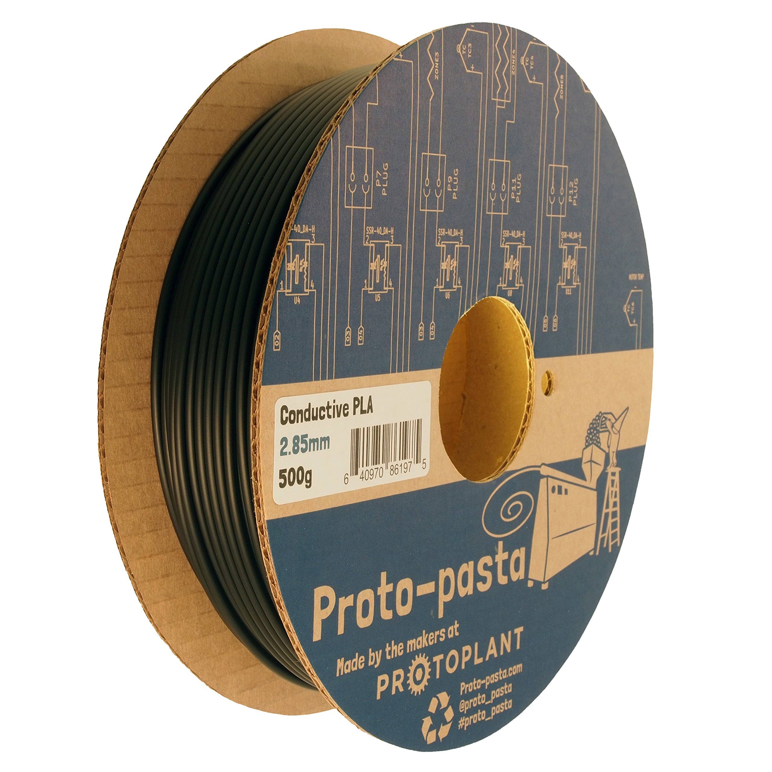 PROTO-PASTA Cdp12805 Composite Conductive Pla, 2.85 mm 500 G,Black