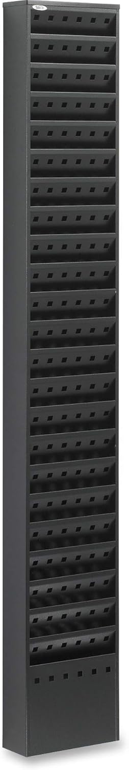 Safco Products 4322BL Steel Magazine Rack, 23 Pocket, Black