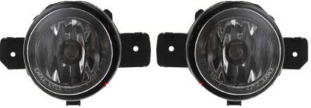 For 2011 Infiniti G37 Pair Driver and Passenger Side Fog Light CAPA Certified With Bulbs Included NI2592122 NI2593122 - Replaces 26155-9B91C 26150-9B91C ;for Coupe/Conv