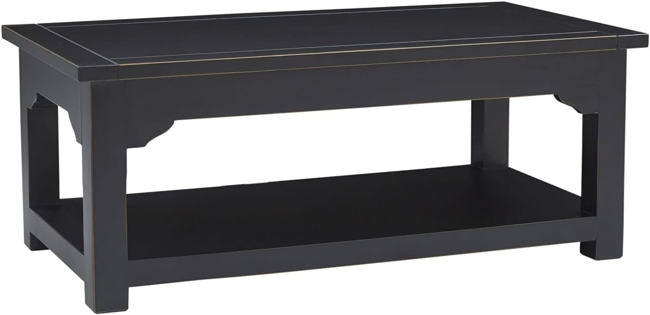 Progressive Furniture Teresa Cocktail Table, Vintage Black