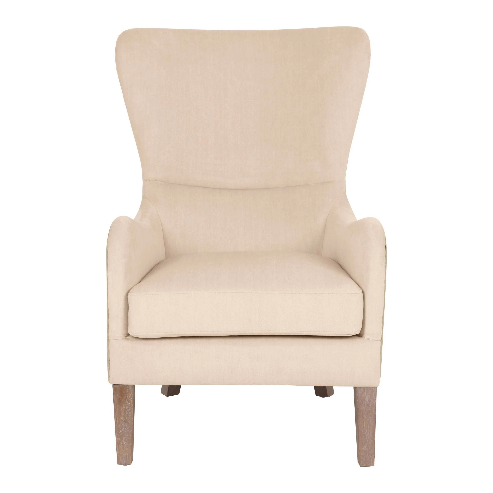 Elle Decor Elle Wingback Chair Color: Two-Toned Cream and Tan