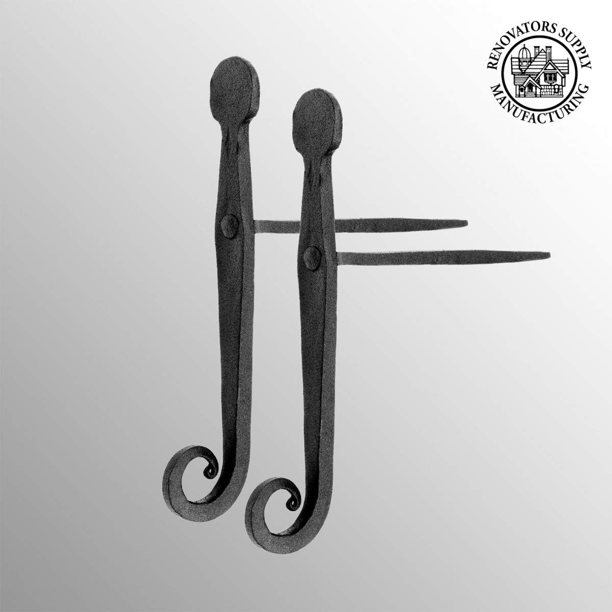 Renovators Supply Manufacturing Black Shutter Dog Holders 7