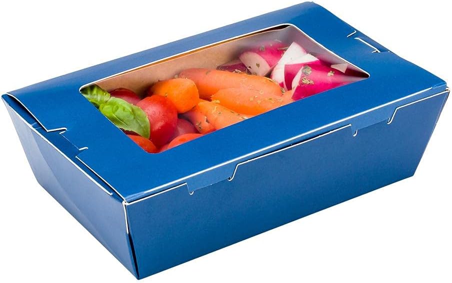 Cafe Vision 71 oz Black Paper Large Take Out Container - Hinge Lock - 8 3/4