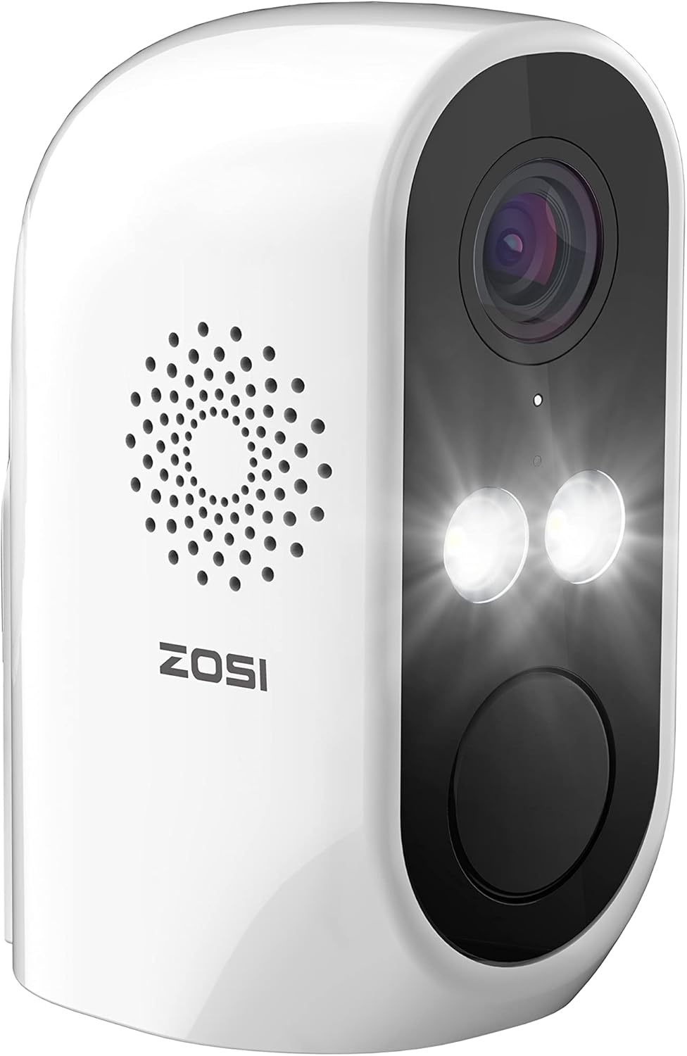 ZOSI C1 Wire Free Battery Security Camera, WiFi Rechargeable IP Cam with 2-Way Audio, Optional Color Night Vision, Human Detection, Remote APP, for Home Office Surveillance Pack of 2