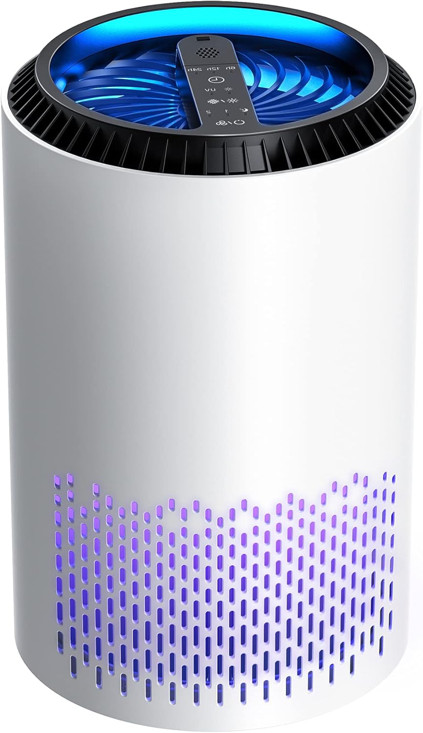 KioudI by Nessbase HEPA Air Purifiers Air Cleaner with Air Pretreatment System Eliminate Smoke, Pollen, Dander for Home, Bedroom, Living Room, Kitchen Pack of 2