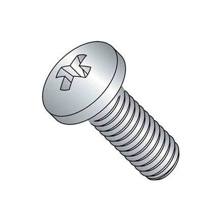 GoVets | Qty 9 | Titan 10-24 x 3/8x22 Machine Screw - Phillips Pan Head - Steel - Zinc Plated - Pkg of 100