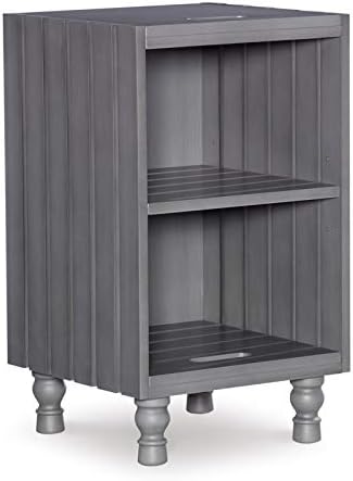 Powell Kent Wood Accent Table in Gray