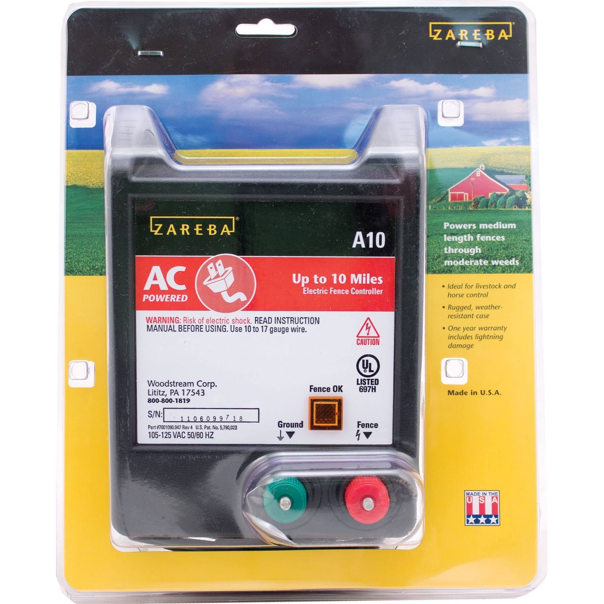 Zareba EAC10M-Z AC Low Impedance Fence Charger, 10 Mile