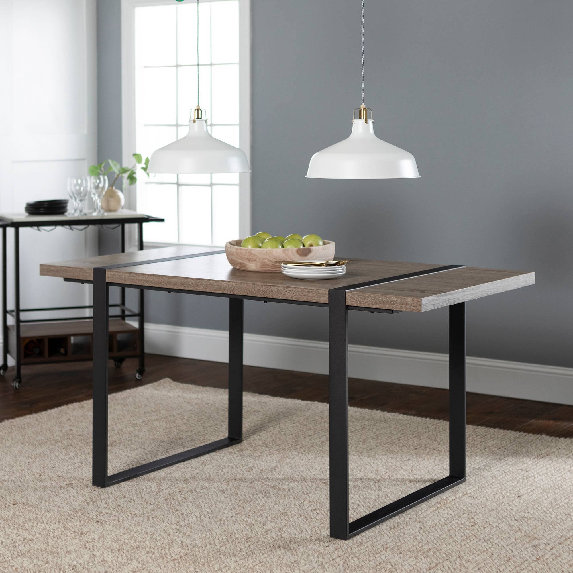 60 Urban Blend Dining Table Driftwood Brown Saracina Home