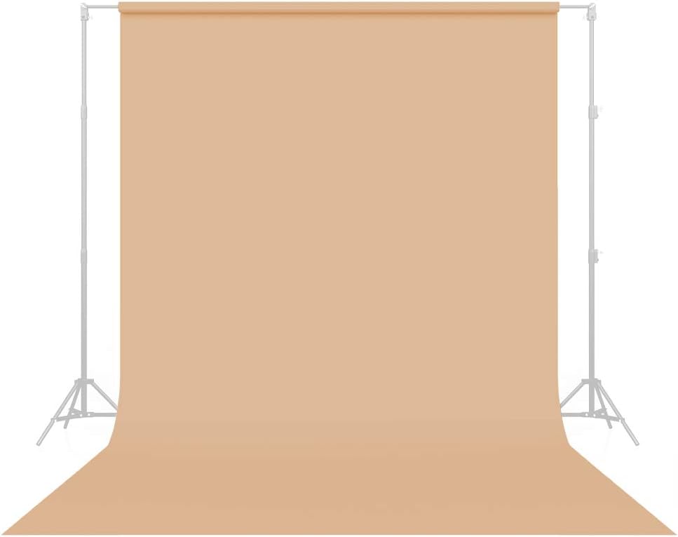Savage Seamless Paper Photography Backdrop - #25 Beige (107 in x 36 ft) for YouTube Videos, Live Streaming, Interviews and Portraits - Made in USA