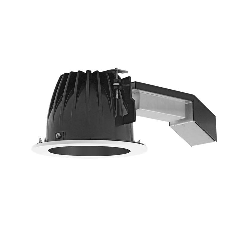 RAB REMODELER 6 inch Round 20W Dimmable 50 Degree 3000K 90 CRI Black Cone White Ring (RDLED6R20D-50YHC-B-W)