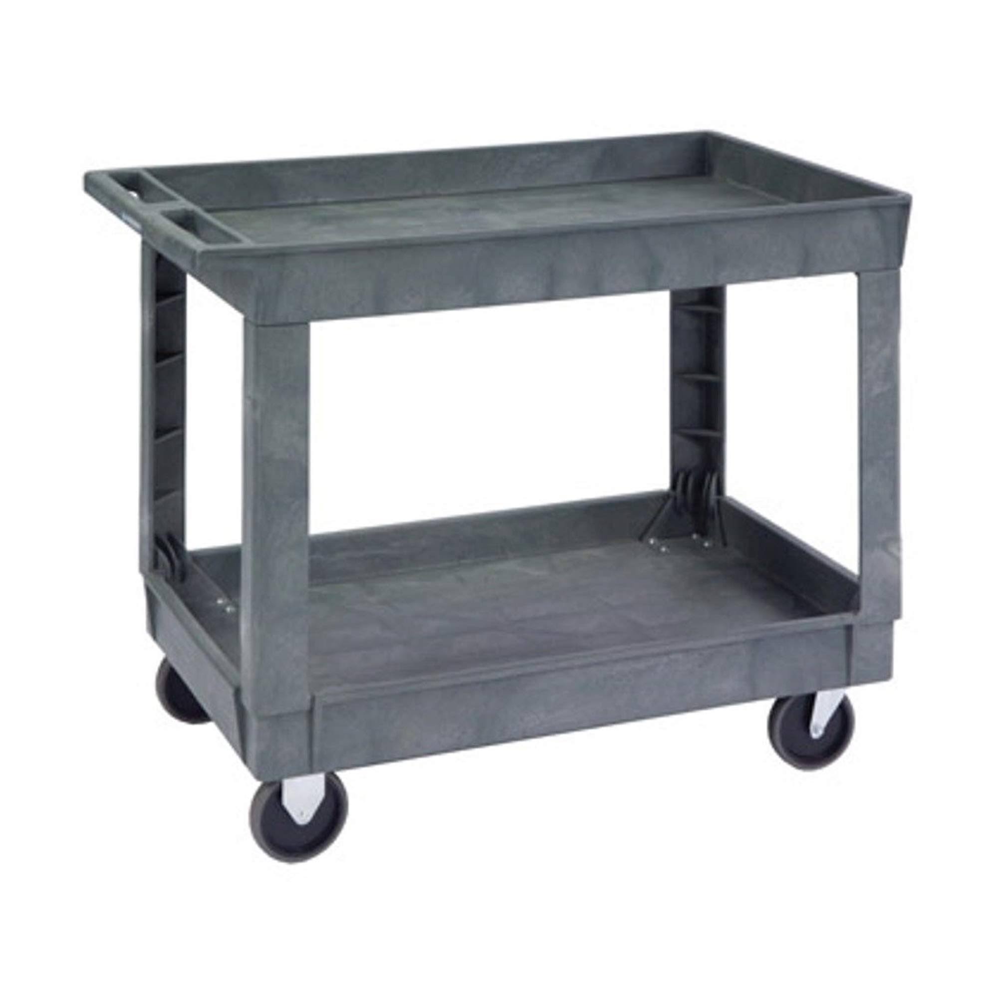 Lakeside 2521 Deep Well Utility Cart, Plastic, 2 Shelves, 500 lb. Capacity