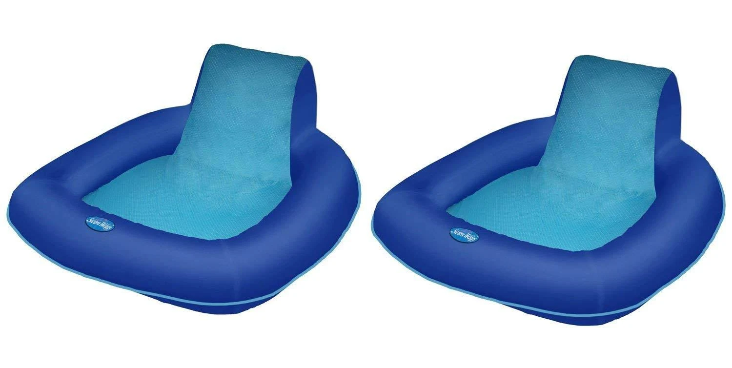 Swimways Spring Float SunSeat Floating Pool Lounge Chair 2-Pack 13017