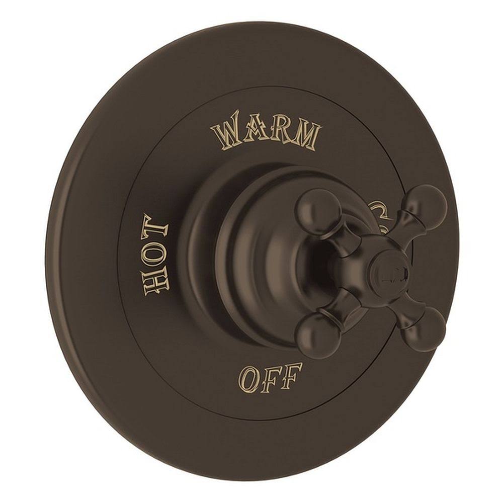 Rohl - Arcana Pressure Balance Trim Without Diverter - Cross Handle - AC110X-TCB