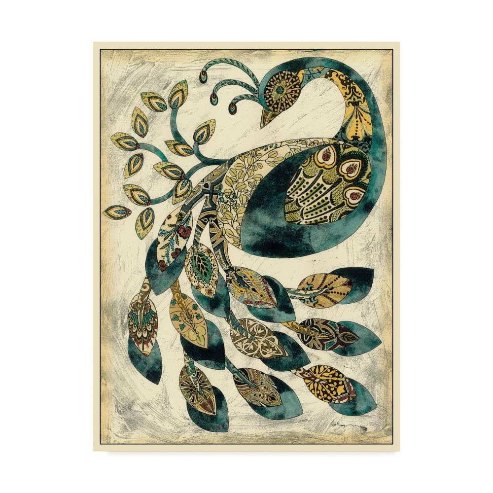 Trademark Fine Art Wag00926-C2432Gg Chariklia Zarris 'Royal Peacock II