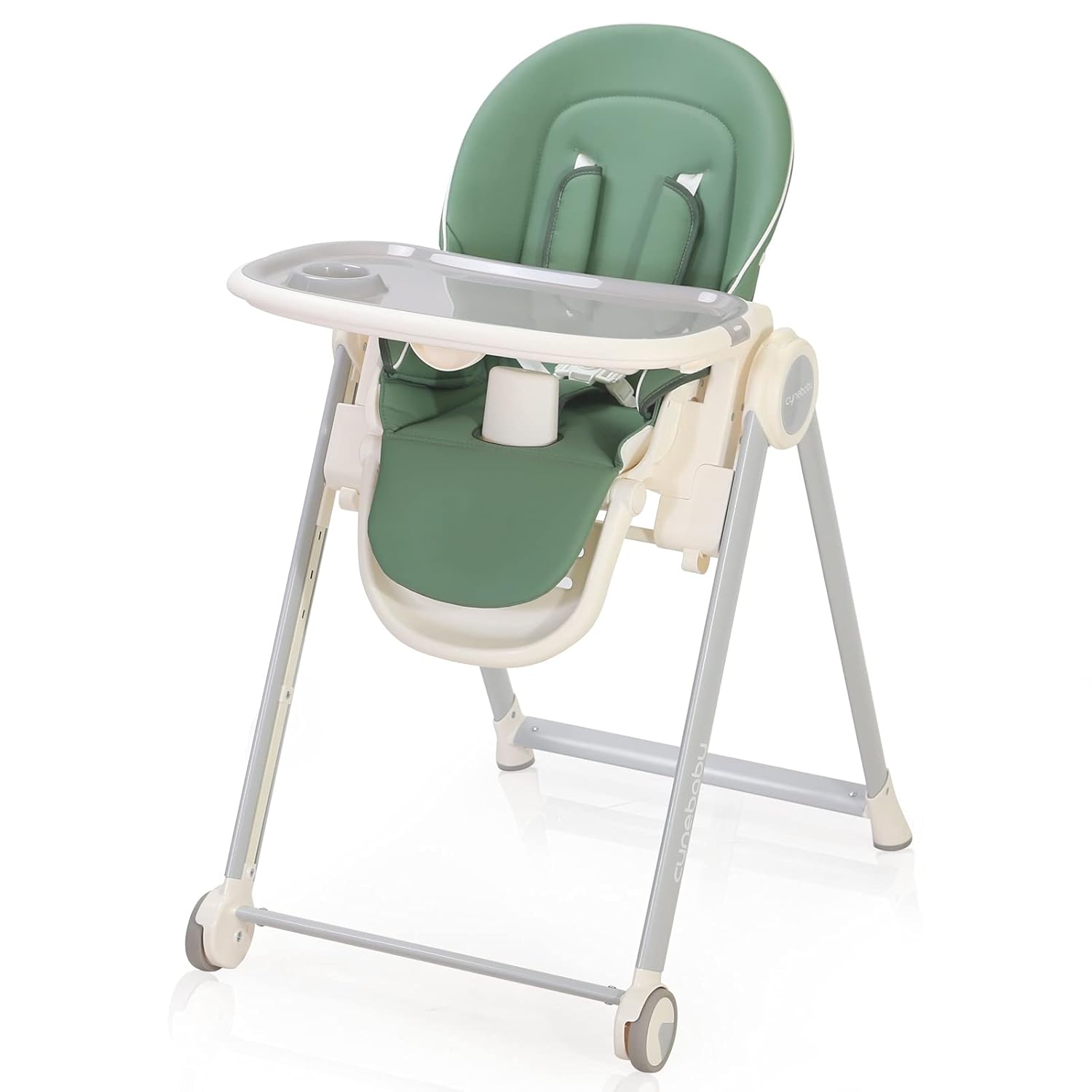 High Chair for Babies and Toddlers - Baby Highchair Foldable with Removable Tray, Multiple Adjustable Height and Backrest, Premium Durable - Reclining & Converts to Dining Booster Seat