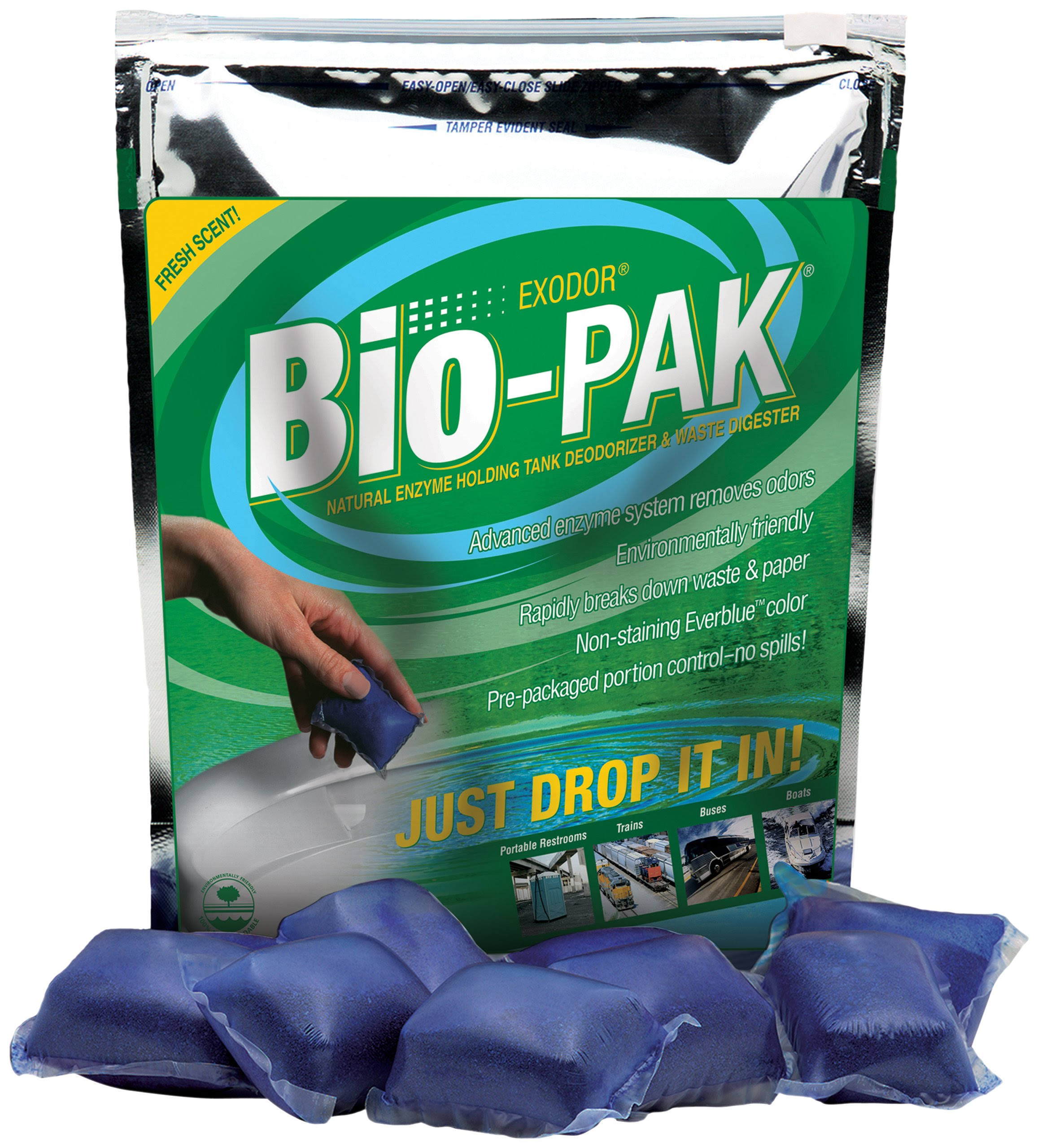 Walex bio-11550 Bio-Pak Natural Holding Tank Deodorizer and Waste Digester Pack of 50