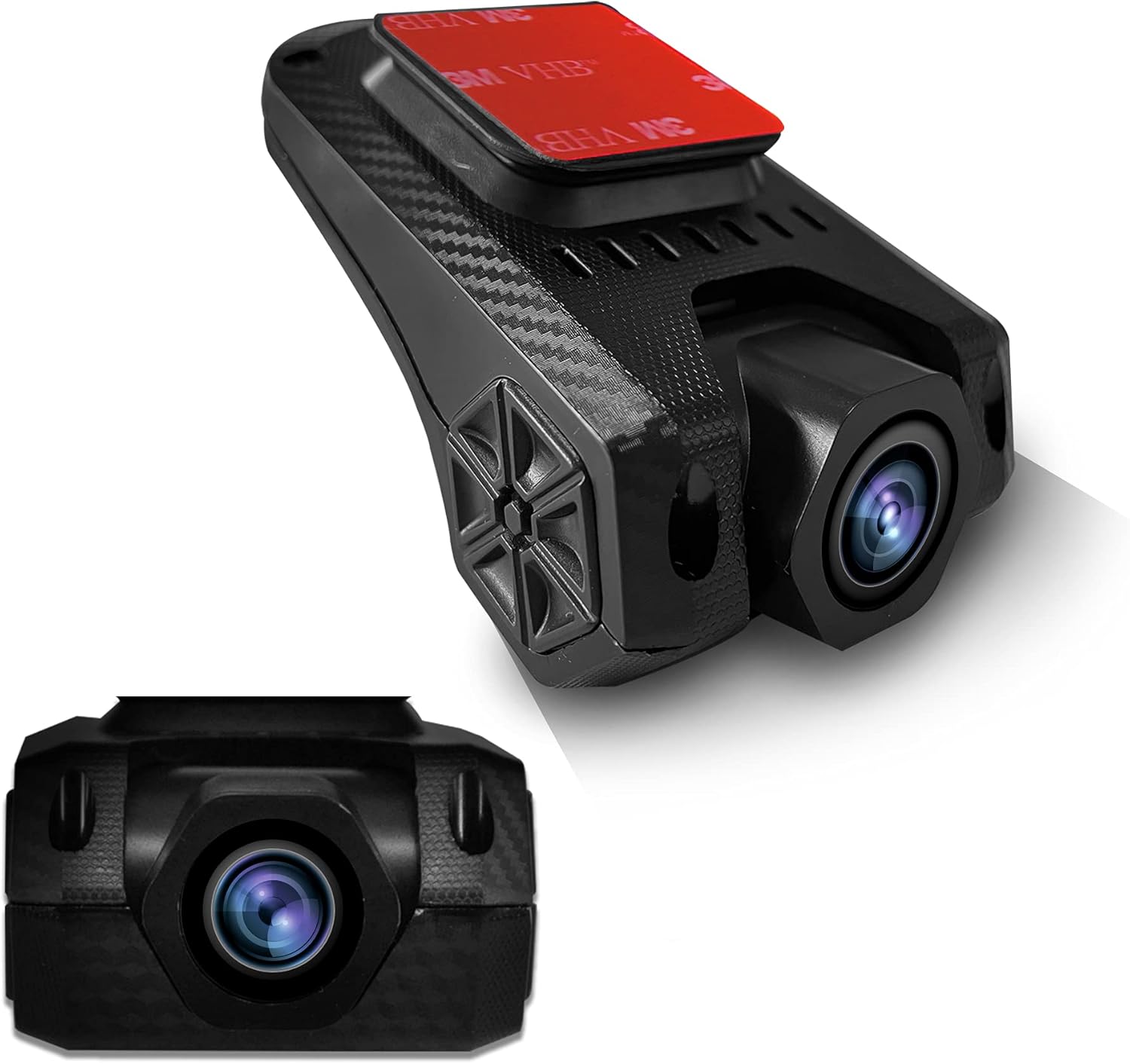 Cidava USB Car DVR Road Video Recorder, HD Dash Camera Car Driving Recorder with 16GB Micro SD Card, 170° Wide Angle, F2.0 Extra-Large Aperture, Loop Recording, Night Vision, Supports ADAS Pack of 2