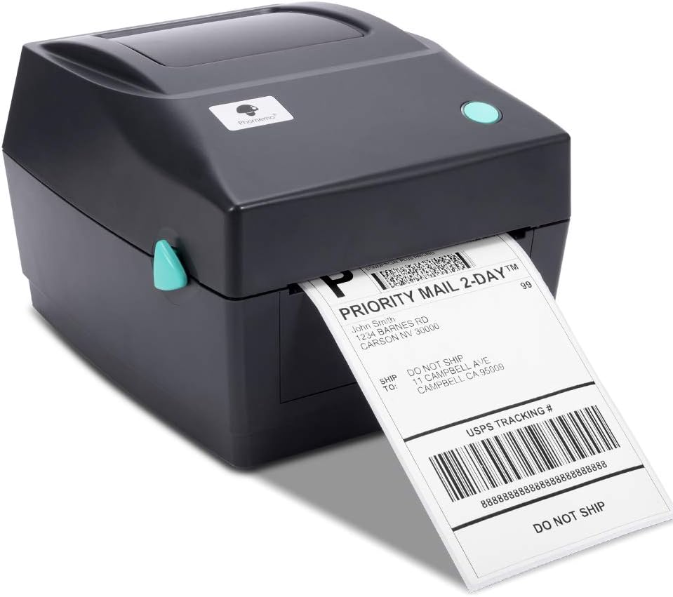 Thermal Label Printer, 4X6 Shipping Label Printer, Commercial Direct Desktop Label Printer for Shipping Packages Barcode Label Maker, Compatible with UPS, USPS, Etsy, Amazon,Shopify,Ebay