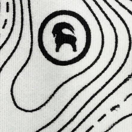 Backcountry x G3 Climbing Skin Black and White Topo Goat, 130mm-Long (183-189cm)