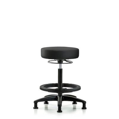 Symple Stuff Tallulah Height Adjustable Lab Stool, Black
