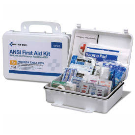 GoVets | Qty 3 | Acme First Aid Only 90563 First Aid Kit, 25 Person, ANSI Compliant, Class A+, Plastic Case