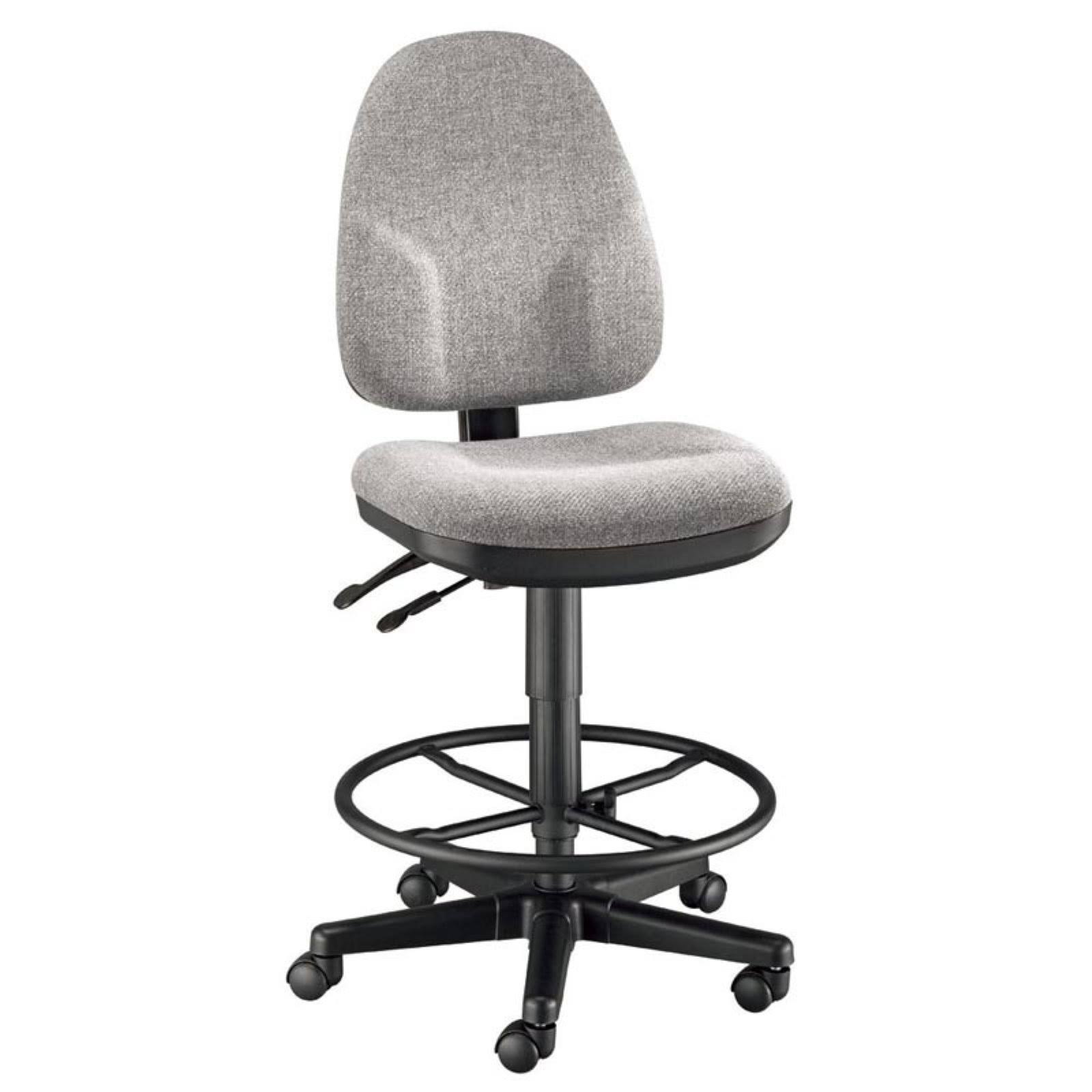 Alvin CH555-60DH Medium Gray High Back Drafting Height Monarch Chair