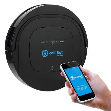 (Manufacturer Refurbished) Rollibot Genius BL800 - Robotic Vacuum Cleaner- Vacuums, Sweeps, and Wet